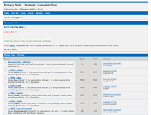 Tablet Screenshot of monkeystyle.forumcrea.com