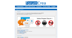 Desktop Screenshot of forumcrea.com