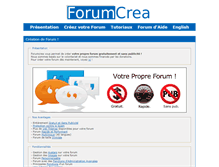 Tablet Screenshot of forumcrea.com